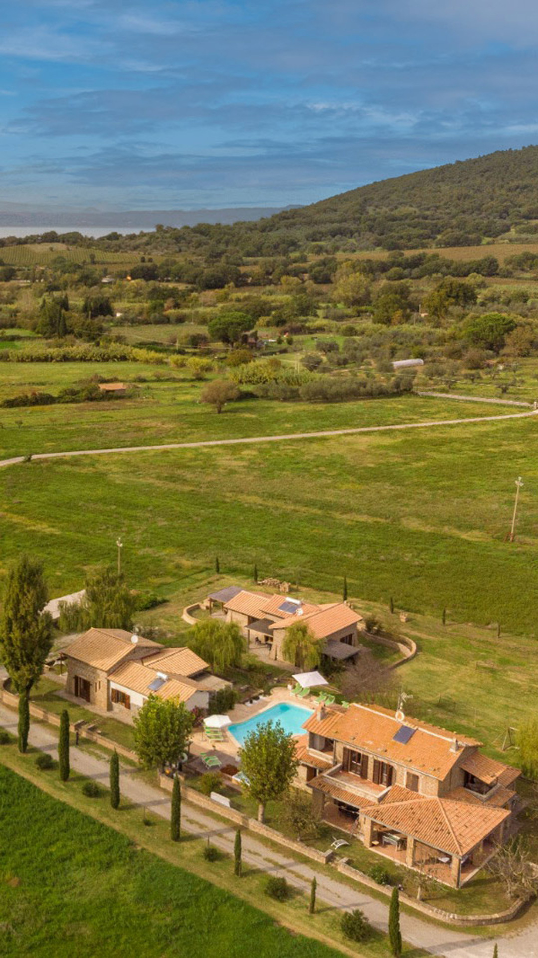 photo from above of Podere La Cavallara