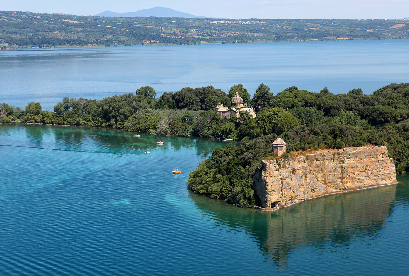 photo from above Lake Bolsena